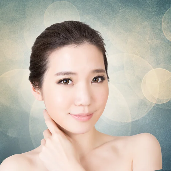 Asiático beleza rosto — Fotografia de Stock
