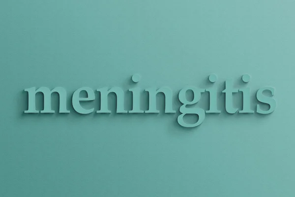 Meningitis text — Stock Photo, Image