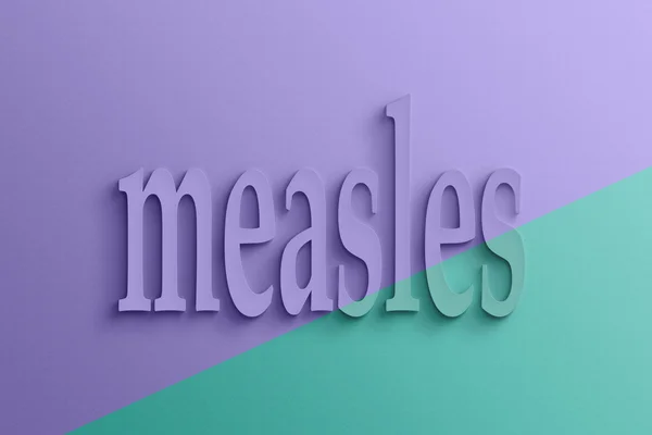 Text of measles — Stock Photo, Image