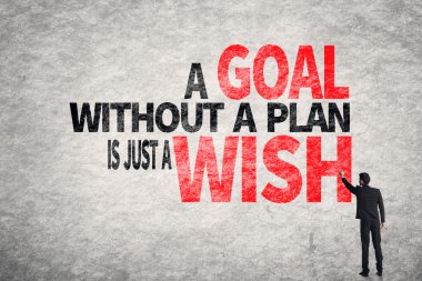 A Goal without a Plan is Just a Wish clipart