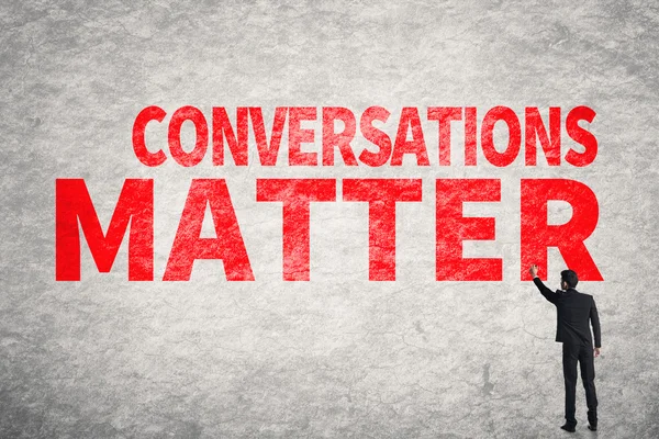 Conversas importam — Fotografia de Stock