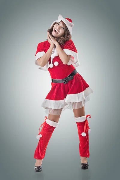 Smile happy Asian Christmas girl — Stock Photo, Image