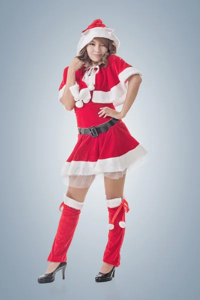 Atraente senhora de Natal — Fotografia de Stock
