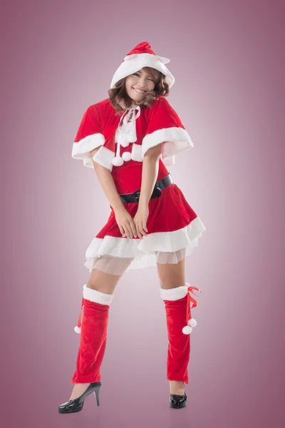 Attractive Christmas lady — Stock Photo, Image