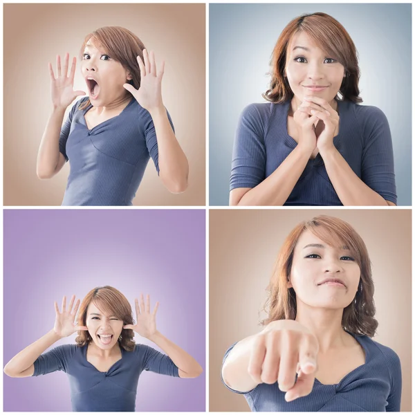 Mujer asiática cara —  Fotos de Stock