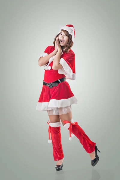 魅力的なクリスマスの女性 — ストック写真