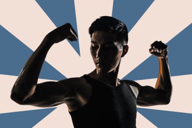 güçlü adam silüeti