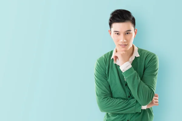 Sensitive Asian young man — Stock Photo, Image