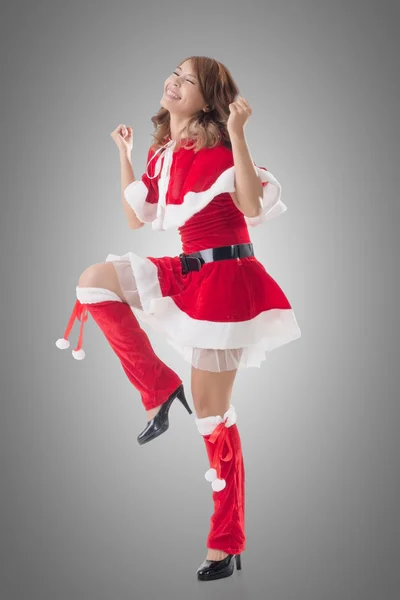 Attractive Christmas lady — Stock Photo, Image