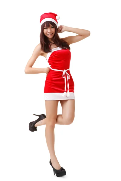 Young Asian Christmas girl — Stock Photo, Image