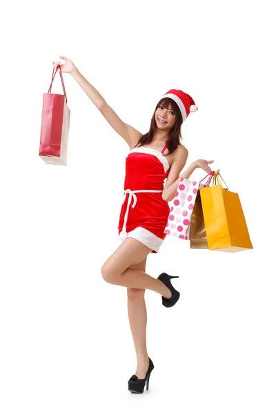 Shopping at Christmas — Stock Photo, Image