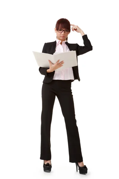 Frustrated business woman — Stock Photo, Image