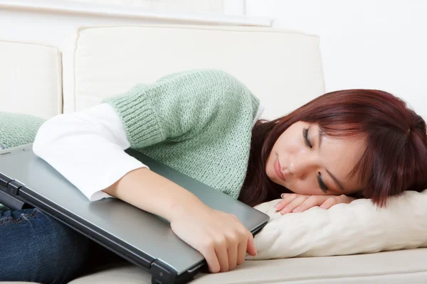 Sleeping young woman — Stock Photo, Image