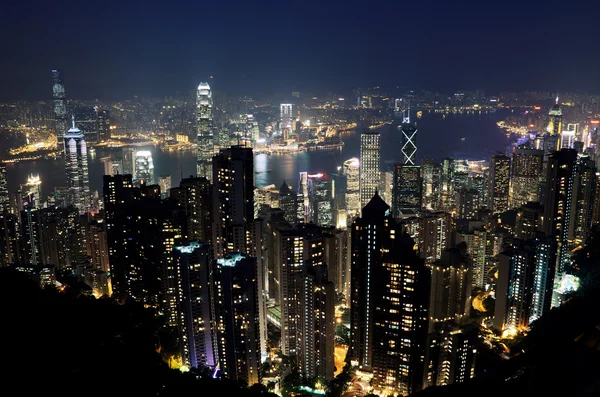 Hong Kong città skyline — Foto Stock