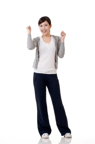 Cheerful Asian girl — Stock Photo, Image