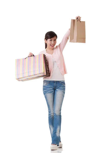 Asian shopping woman — Stock Photo, Image