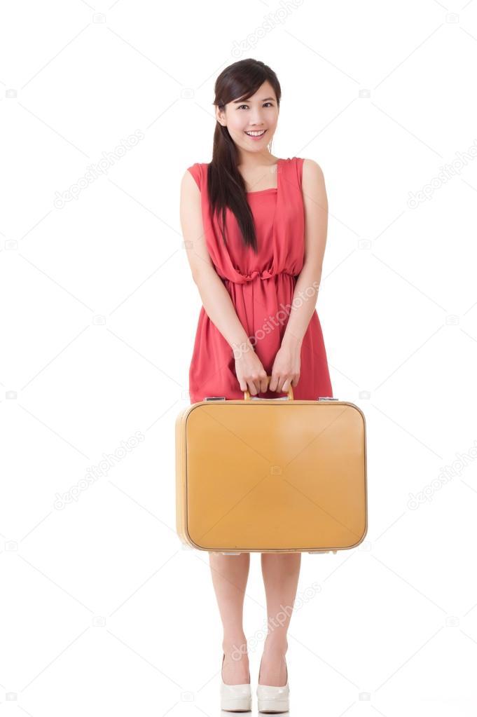 Asian traveling woman