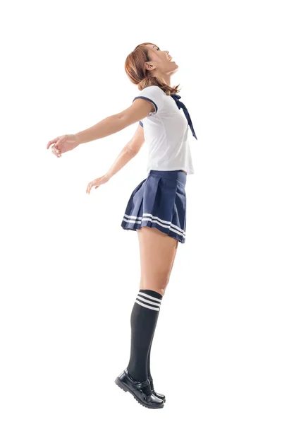 Japanese style school girl — Stock Photo, Image