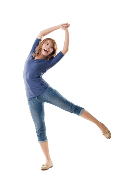 Excited Asian young girl — Stock Photo, Image