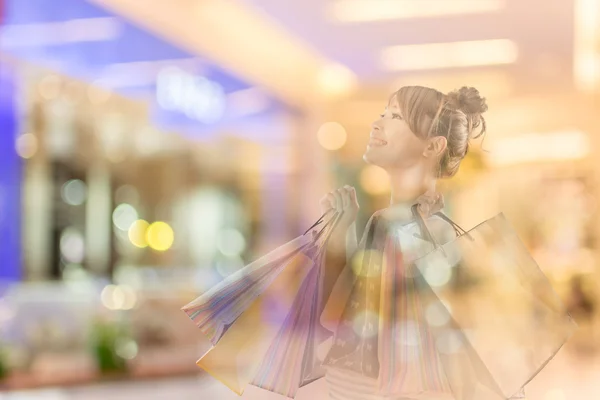 Shopping woman — Stock Photo, Image