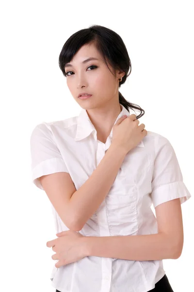 Vonzó ázsiai üzleti nő — Stock Fotó