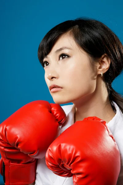 Mulher lutadora — Fotografia de Stock