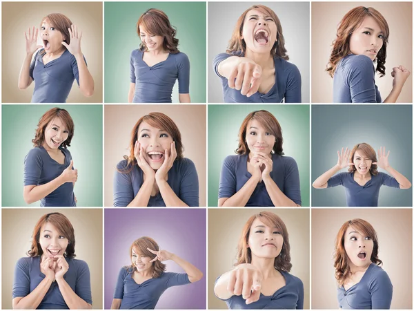 Mujer asiática cara —  Fotos de Stock