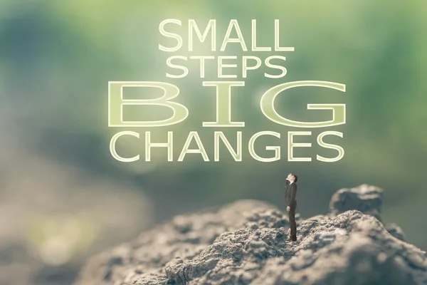 Small Steps Big Changes — Stock Photo, Image