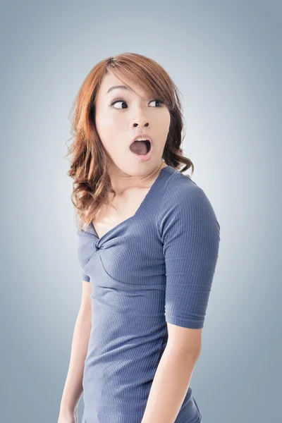 Surprised Asian woman — Stock Photo, Image