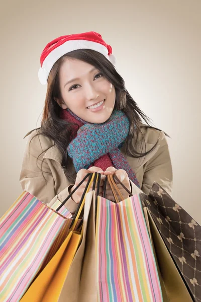 Karácsonyi vásárlás — Stock Fotó