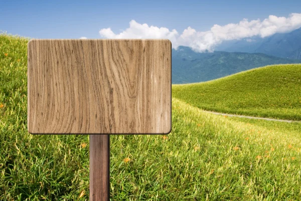 Blank wooden sign — Stock Photo, Image