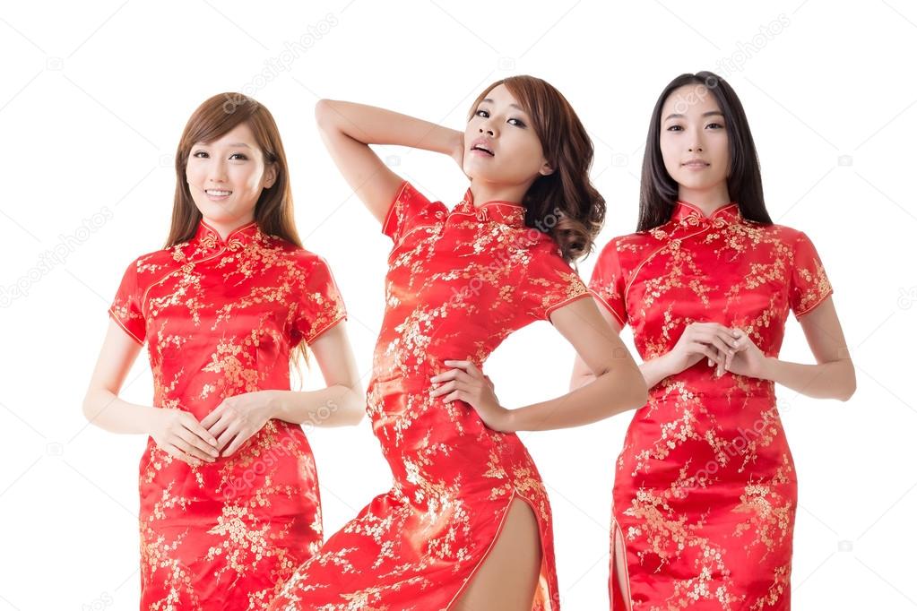 Chinese women at new year