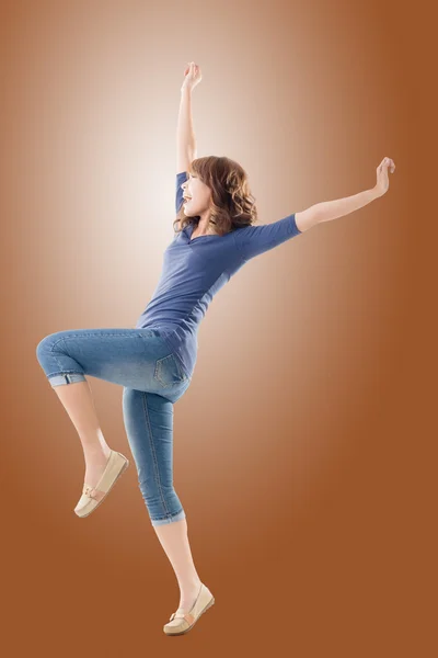 Excited Asian young girl — Stock Photo, Image