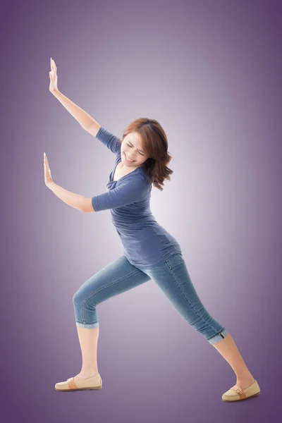 Asian woman under stress — Stock Photo, Image