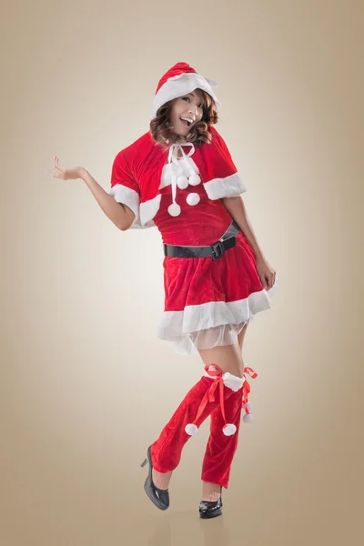 Attractive Christmas lady — Stock Photo, Image