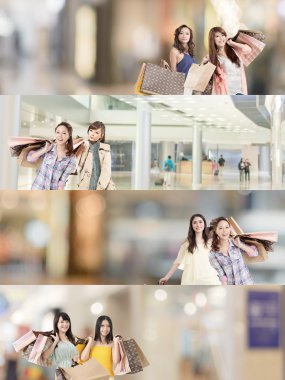 Asyalı kadın alışveriş