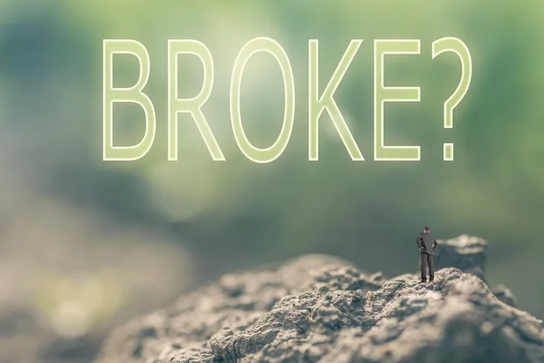 Concept of Broke — Stock Photo, Image