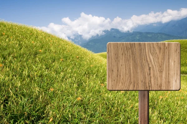 Blank wooden sign — Stock Photo, Image