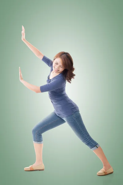 Asian woman under stress — Stock Photo, Image