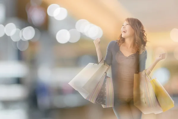 Shopping woman — Stock Photo, Image