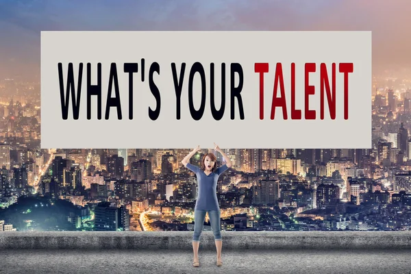 Wat is uw talent — Stockfoto