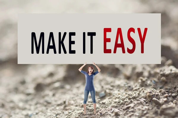 Make it easy — Stock Photo, Image