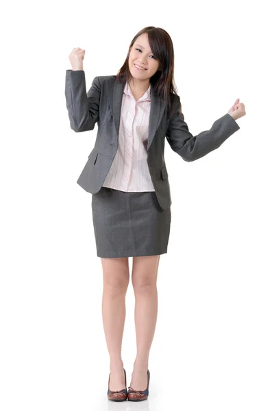 Cheerful business woman — Stock Photo, Image