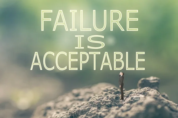 Failure is Acceptable — Stock Photo, Image