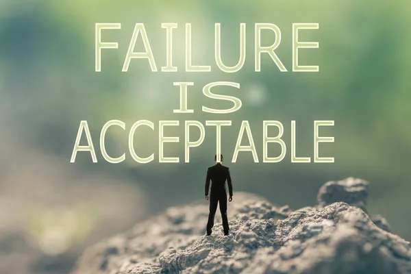 Failure is Acceptable — Stock Photo, Image