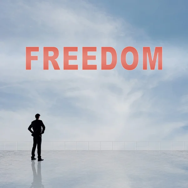 Frihet tecken — Stockfoto