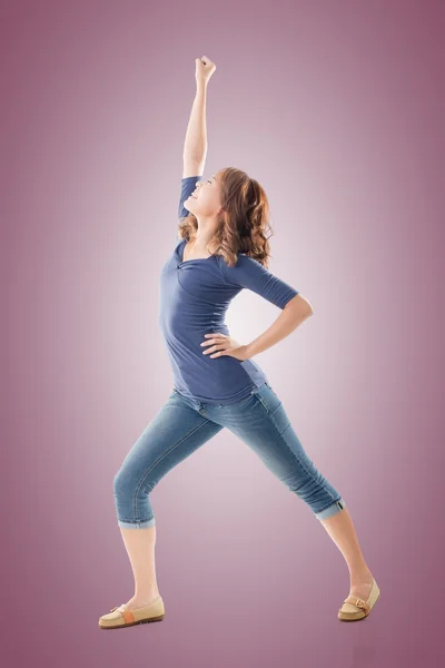 Excited Asian young girl — Stock Photo, Image