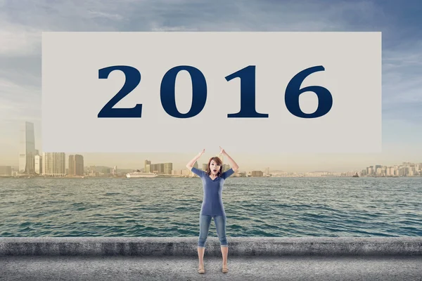 2016, año nuevo — Foto de Stock