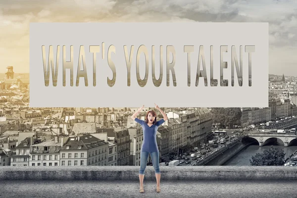 ¿Cuál es tu talento? — Foto de Stock