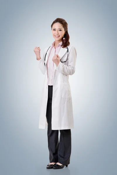 Cheerful Asian doctor — Stock Photo, Image